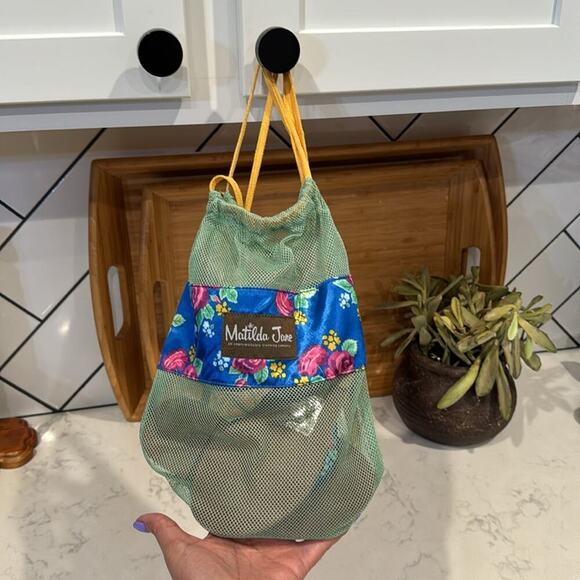 Matilda Jane The Seashore Floral Sandals with backpack flip flops blue size 11 - Picture 12 of 12